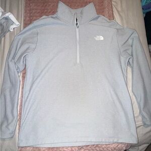 The North Face Men’s XXL Light Grey Quarter Zip Fleece Pullover